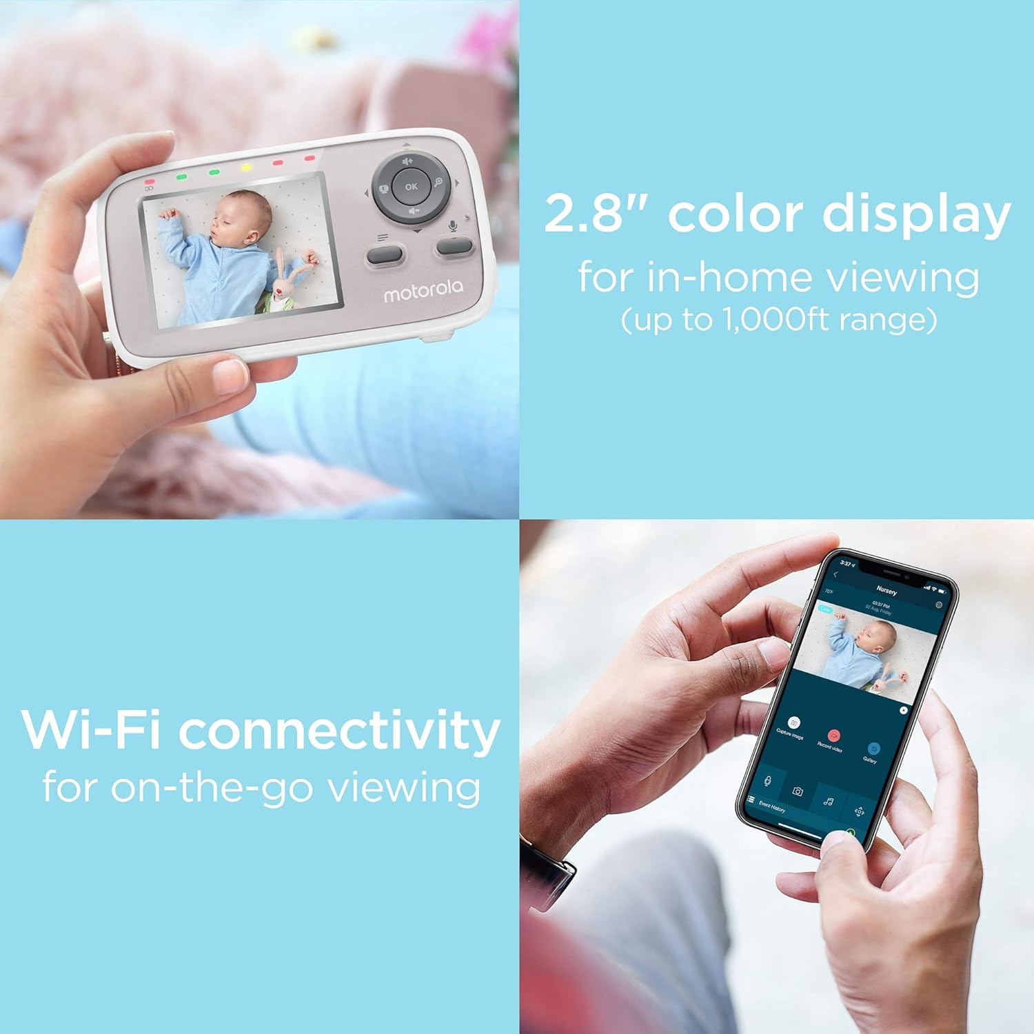 Motorola Mbp667 Motorola Video Baby Monitor With Wifi Motorola