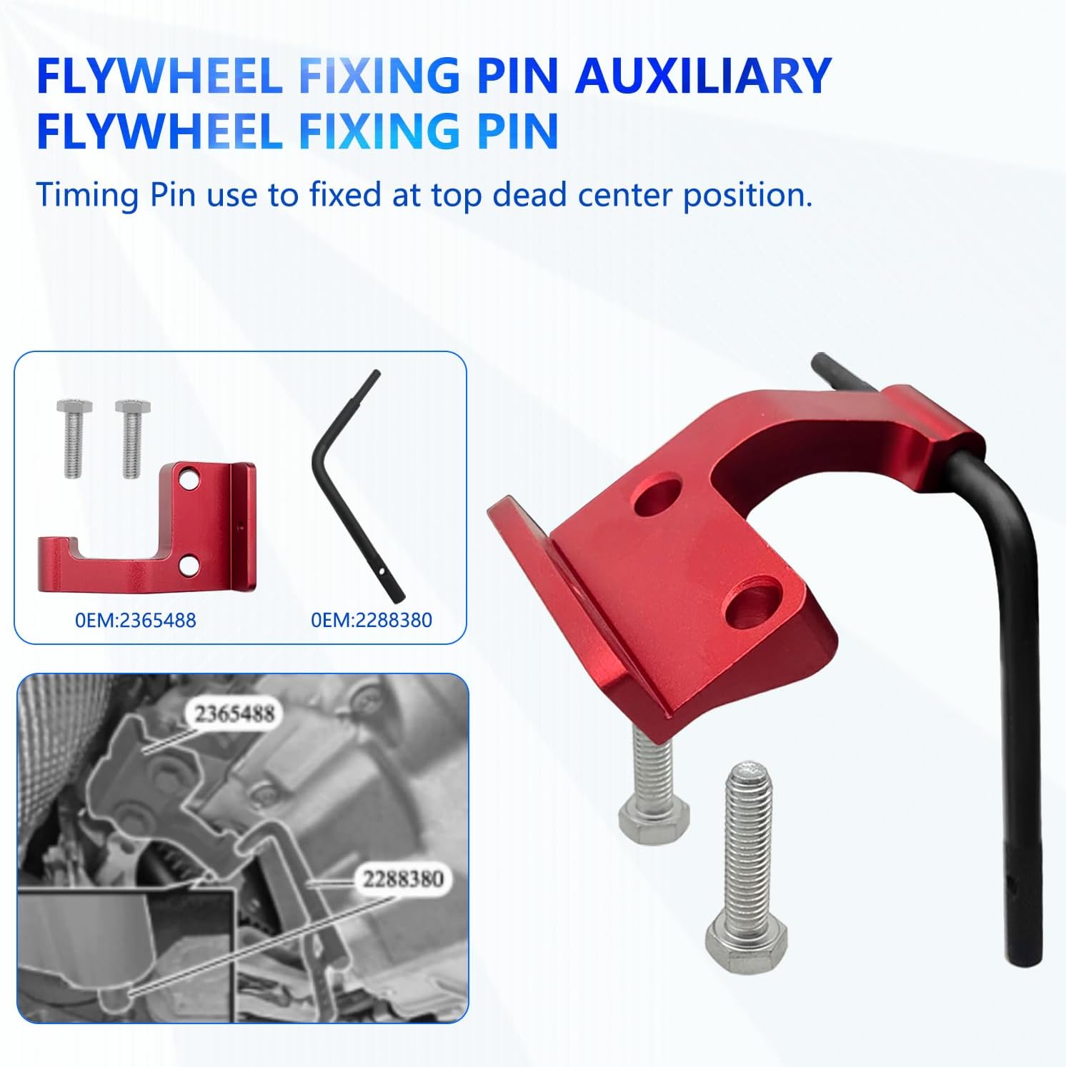 Camshaft Locking Tool Engine Timing Kit Compatible with BMW Mini B38 B48 B58 A15 A12 A20, with 14mm Spark Plug Socket