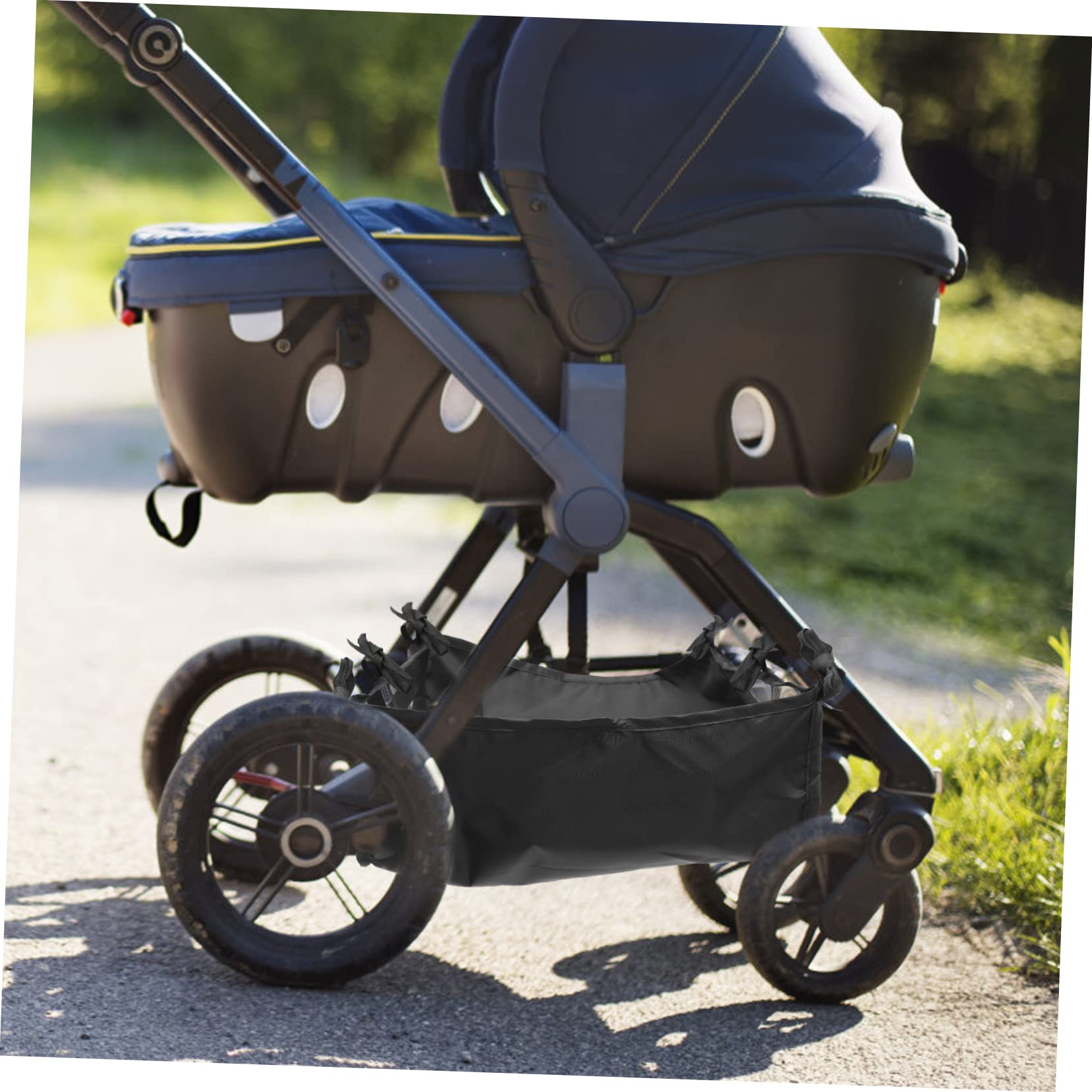 Baby Push Passeggino Passeggino Cestino di stoccaggio Oxford Panno Capacità Passegg