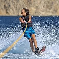 Vista 8 de Obcursco Cuerda Wakeboard, línea de deportes acuáticos con mango EVA. Ideal para esquí acuático, wakeboard, rodillera