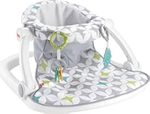 Fisher-Price Portable Baby Chair Sit-Me-Up Floor Seat With Developmental Toys & Machine Washable Seat Pad&comma; Starlight Bursts
