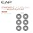 CAP Barbell Cast Iron Standard 1-Inch Weight Plate Set - Barbell Weights for Home Gym, Strength Training, and Weightlifting, 1.25 lb Set of 6, Gray