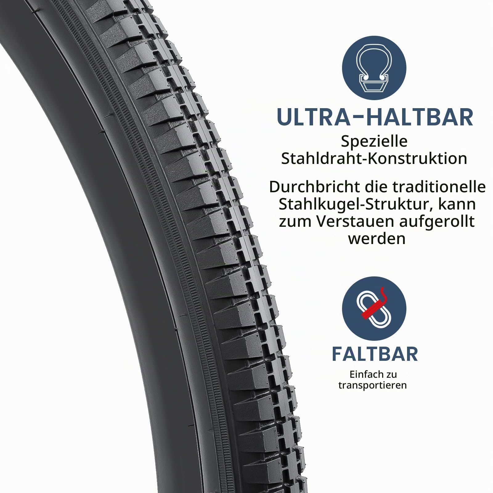 YUNSCM 2-PCS 28 Zoll Fahrradreifen 28x1 1/2 Mantel 40-635 Kompatibel mit Citybikes Rennrad Stadt/Straße 28 Zoll Reifen 28 x 1 1-2
