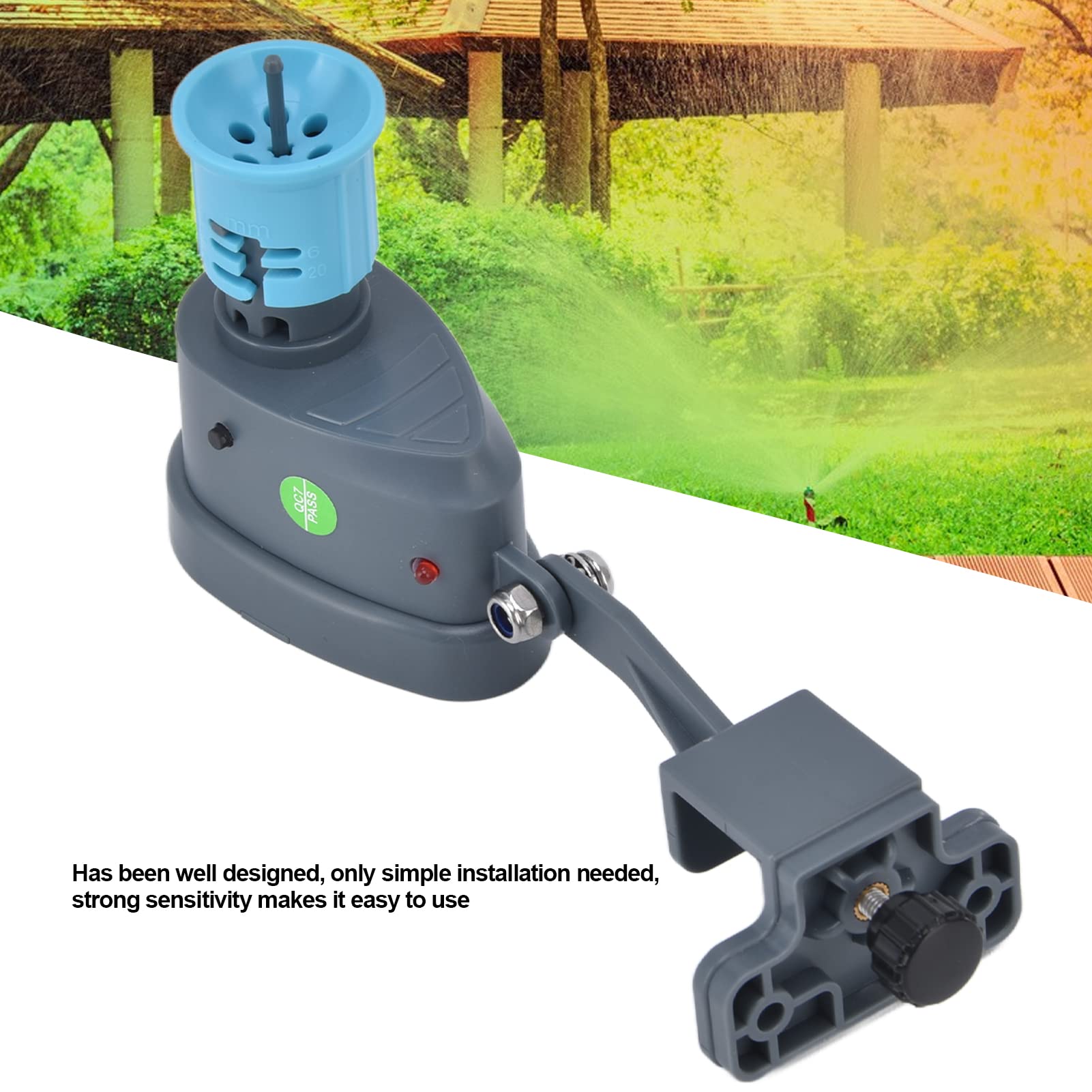 Sensore Pioggia da Giardino, Sensore Pioggia Wireless Ad Alte Prestazioni per L'irrigazione del Giardino con Connettività Bluetooth