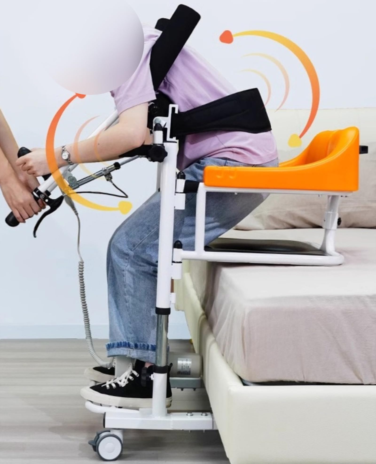 Ayuda para levantarse del sofá Silla elevadora Cojín de Asistencia para Asiento Elevador eléctrico Máquina de Transferencia de Pacientes Inodoro portátil Ducha Multifuncional Cómoda Altura a