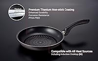 Vista 2 de Happycall Sartén antiadherente de titanio de inducción, gris, sin PFOA, sartén, apta para lavavajillas (11 pulgadas)
