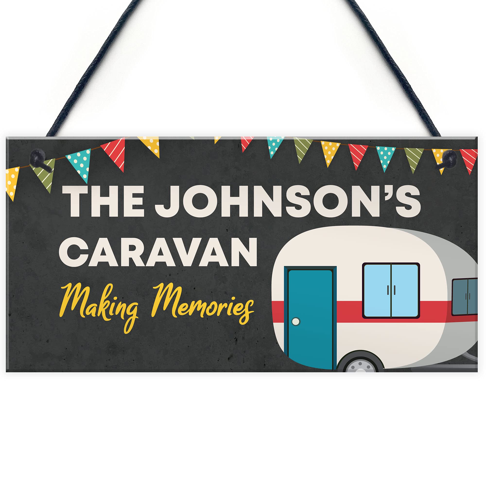 PERSONALISED Hanging Caravan Sign Caravan Accessories Gift For Friends