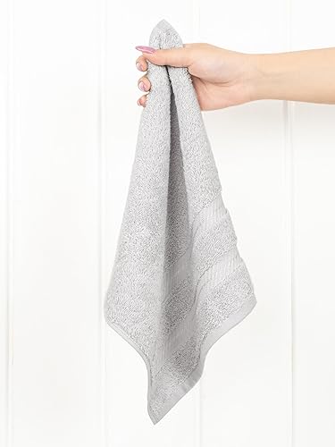 Miniatura 370 de American Soft Linen - Juego de 4 toallas de baño, 100% de algodón turco de 27 x 54 pulgadas, toallas de baño extragrandes, toallas para ducha