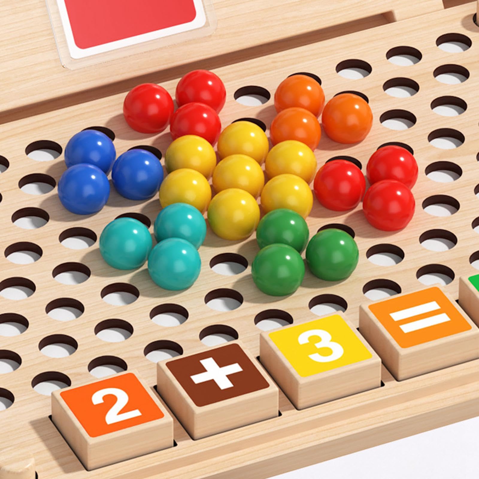 Suministros de Juguetes de Madera para El Aprendizaje: Juguete Educativo de Cálculo con Los Dedos, Actividades de Aprendizaje Preescolar para
