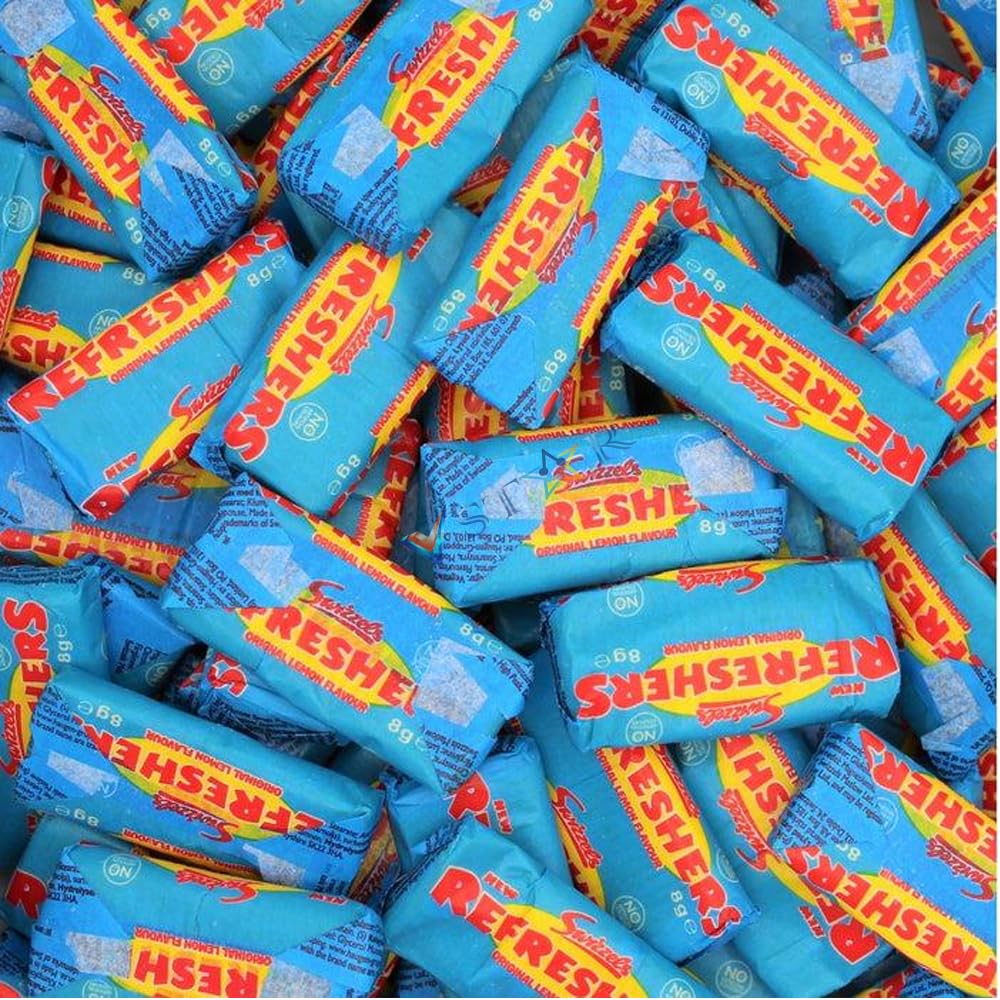 Refreshers Individually wrapped Lemon flavour chewy sweets with a sherbet centre Sweet (1000, Grams)