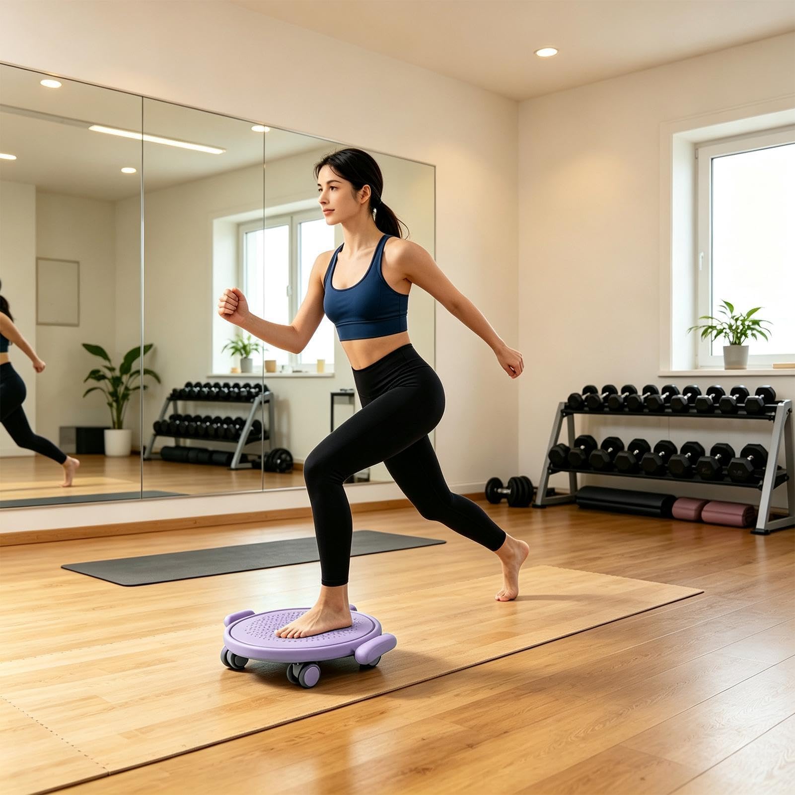 Pilates Slider Discs Silent Core Trainingsscheibe Ausrüstung mit Rollen
