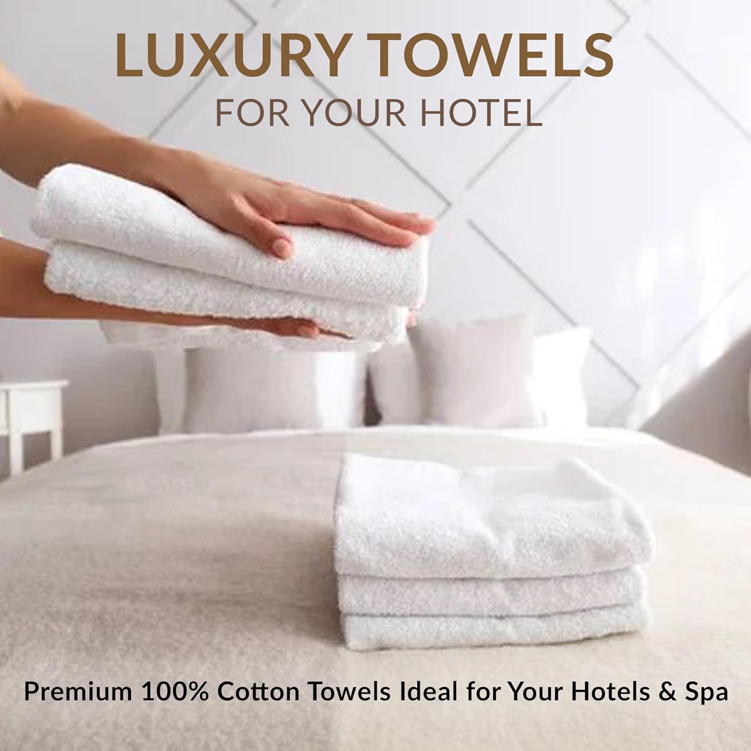 Luxury 100% Cotton Bulk Salon Towels (24x50) - 60 Bath Towels Bulk - Quick Dry - Soft - Absorbent Wholesale Pack for Hotel, Gym & Spa (Bath Towel 24x50) - Image 9