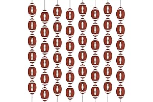 Football Party Decorations Kit - 8 Packs Football Garland Banner Swirls Hanging...