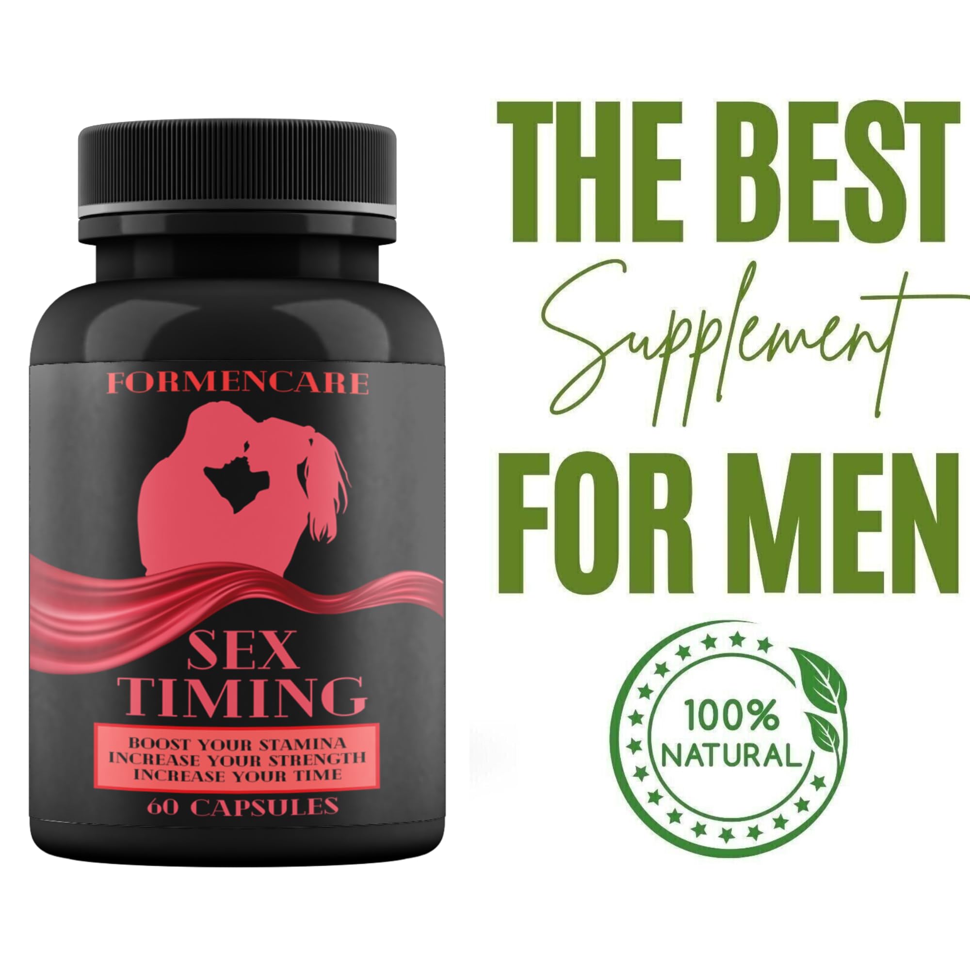 Stamina Multiplier - Enlargement Pills for Men - Amplify Male Size - Extend in Length, Engorge in Girth - Boost Up to 3 Inches in 90 Days - 60 Tablets — view 3