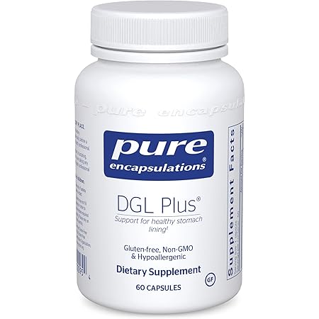 Pure Encapsulations DGL Plus | Deglycyrrhizinated Licorice Supplement to Support Gastrointestinal Health* | 60 Capsules