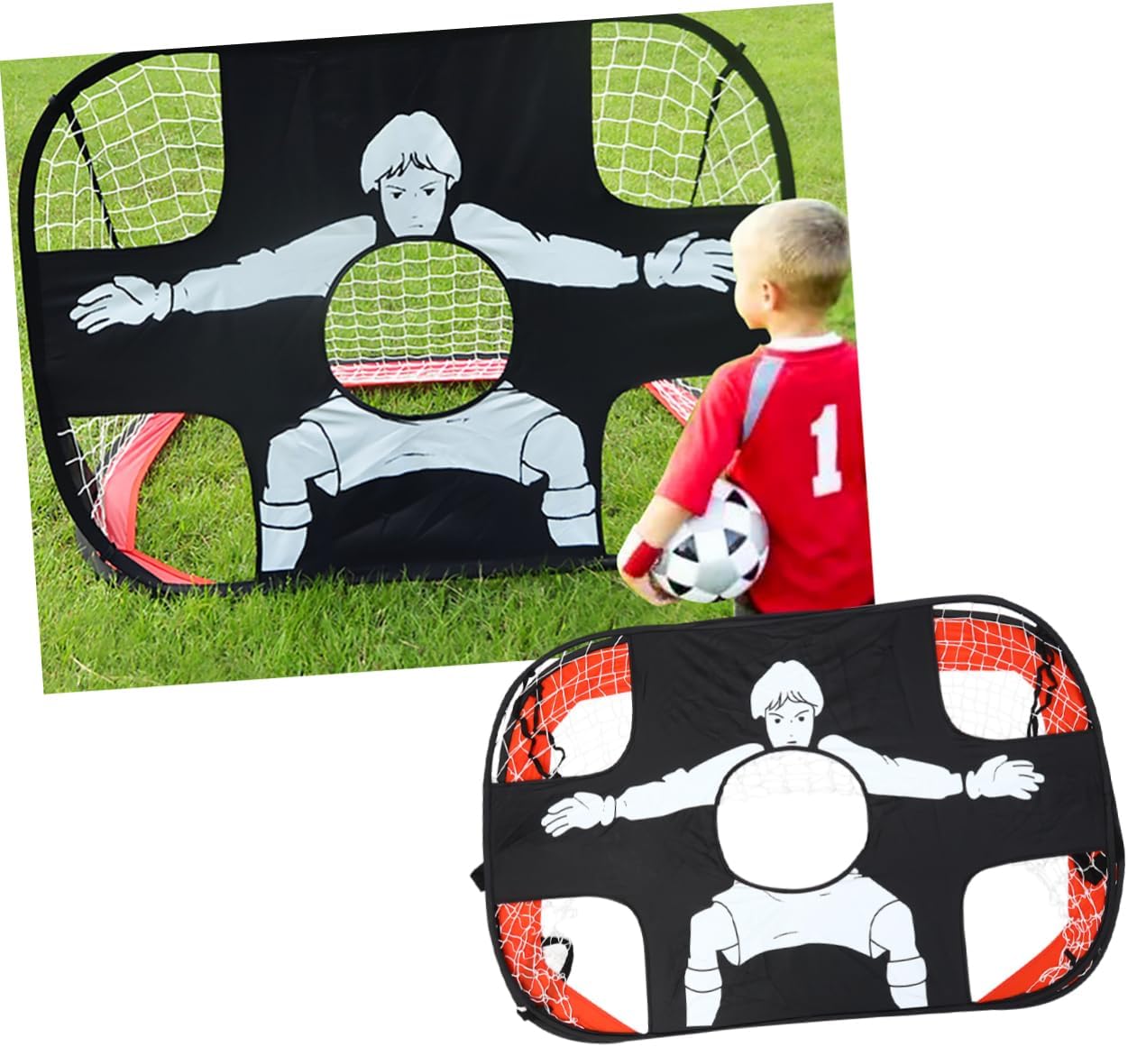 Portable Boys and Girls Soccer Goal Soccer Net Reinforced Goals for Training Boys and Girls Football Equipment