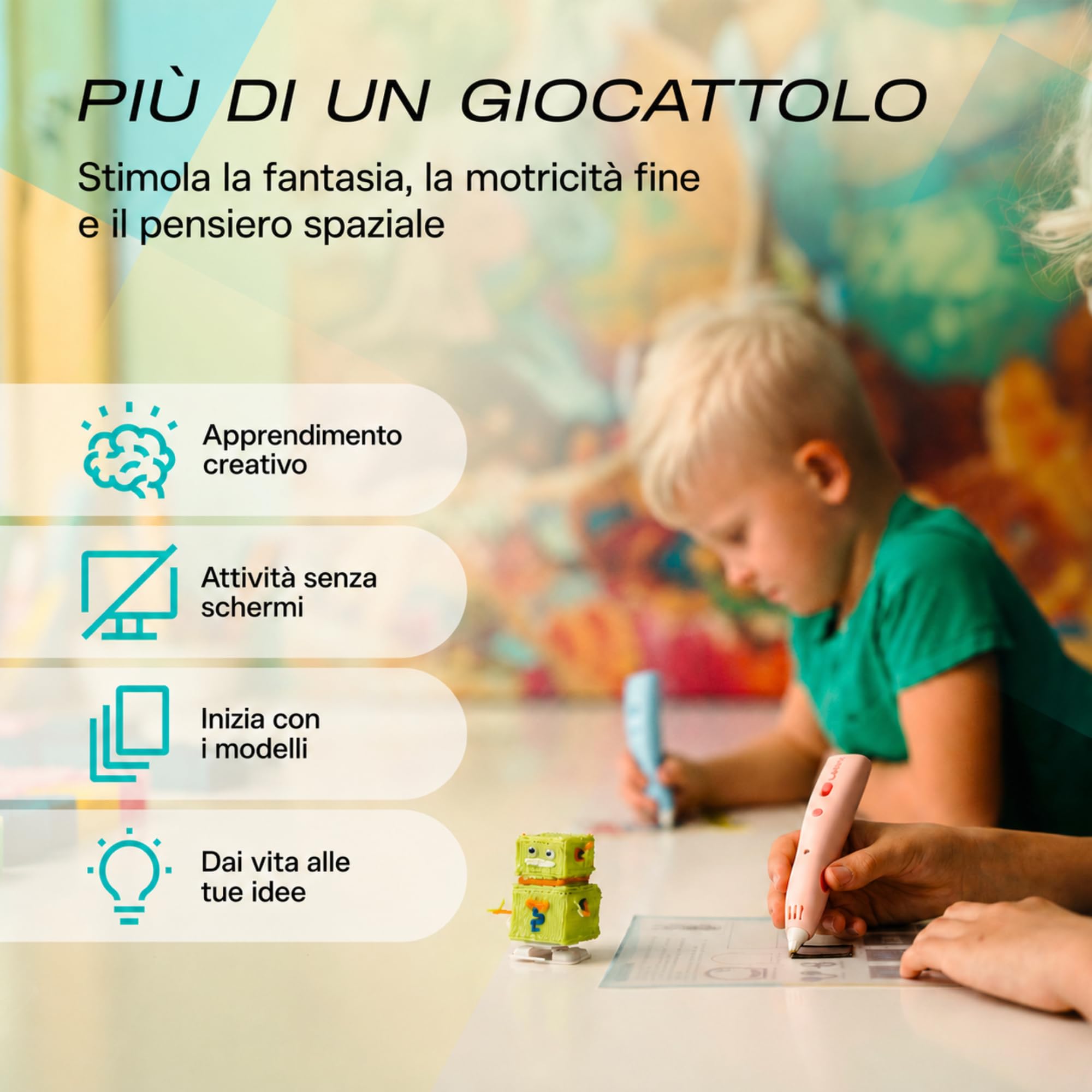 Penna 3D LAMAX ArtKid1 3D, blu