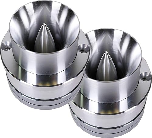 Audiotek W460S - Tweeter de titanio de 600 vatios para coche, 1 par, 8 ohmios con filtro de condensador integrado, paquete de 2