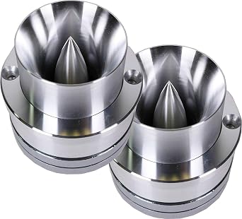 Audiotek W460S 600 Watt Titanium Super Car Bullet Tweeter 1 زوج - 8 أوم مع فلتر مكثف مدمج - عبوة من 2
