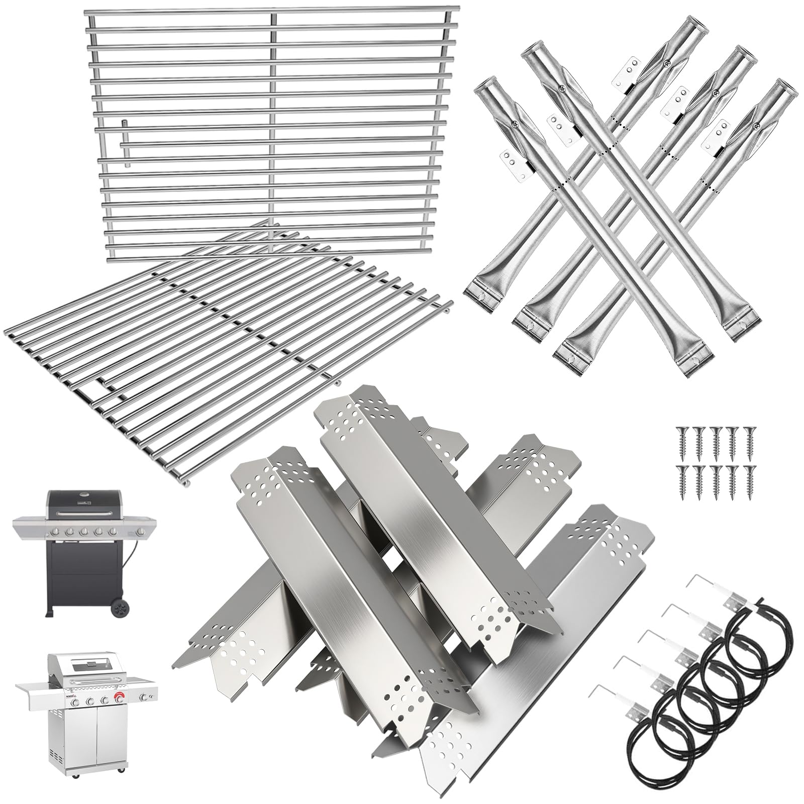 Kit brûleurs pour Nexgrill résolvant les problèmes de rouille et flammes faibles