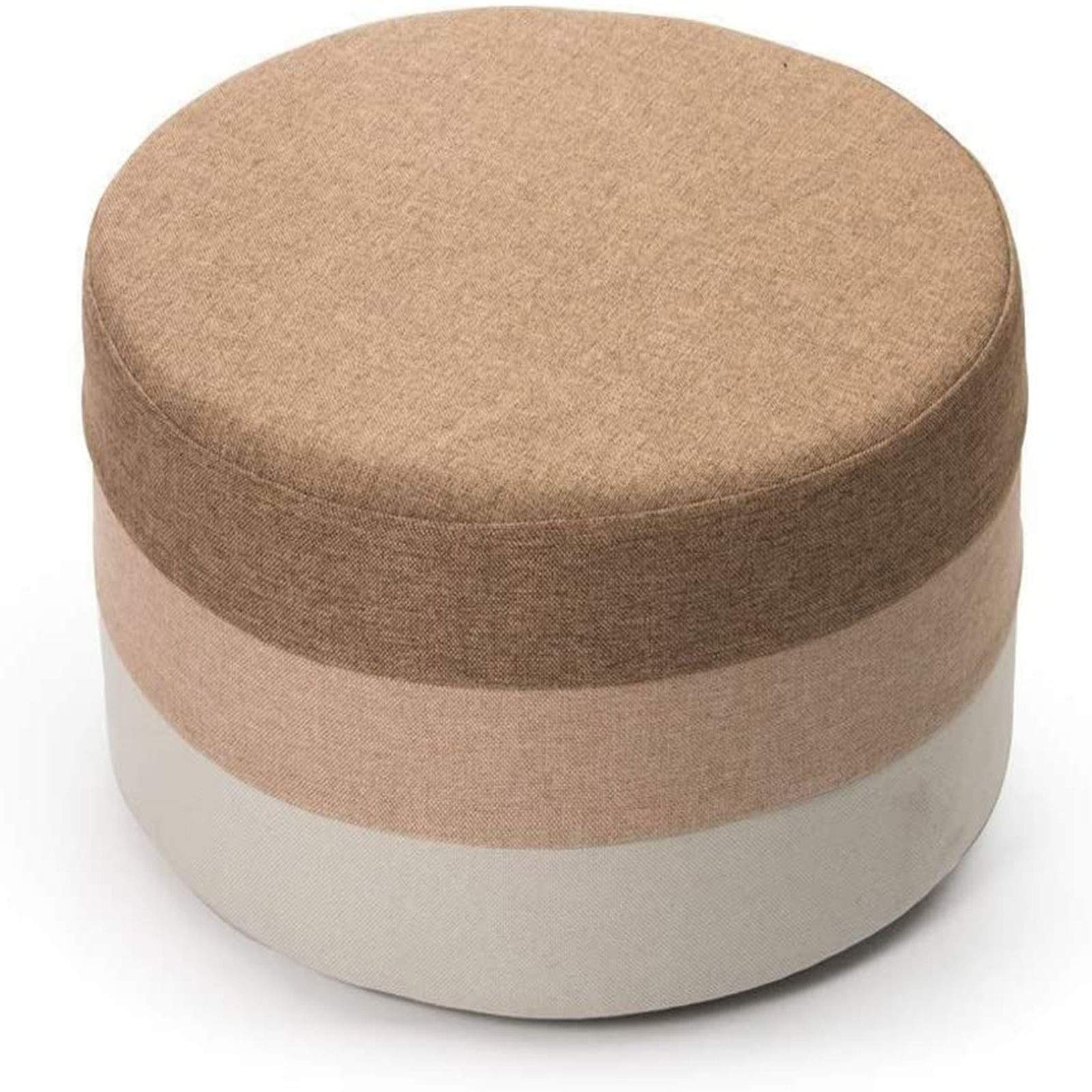 Tabouret de rangement rembourré au fini marron raffiné et chic