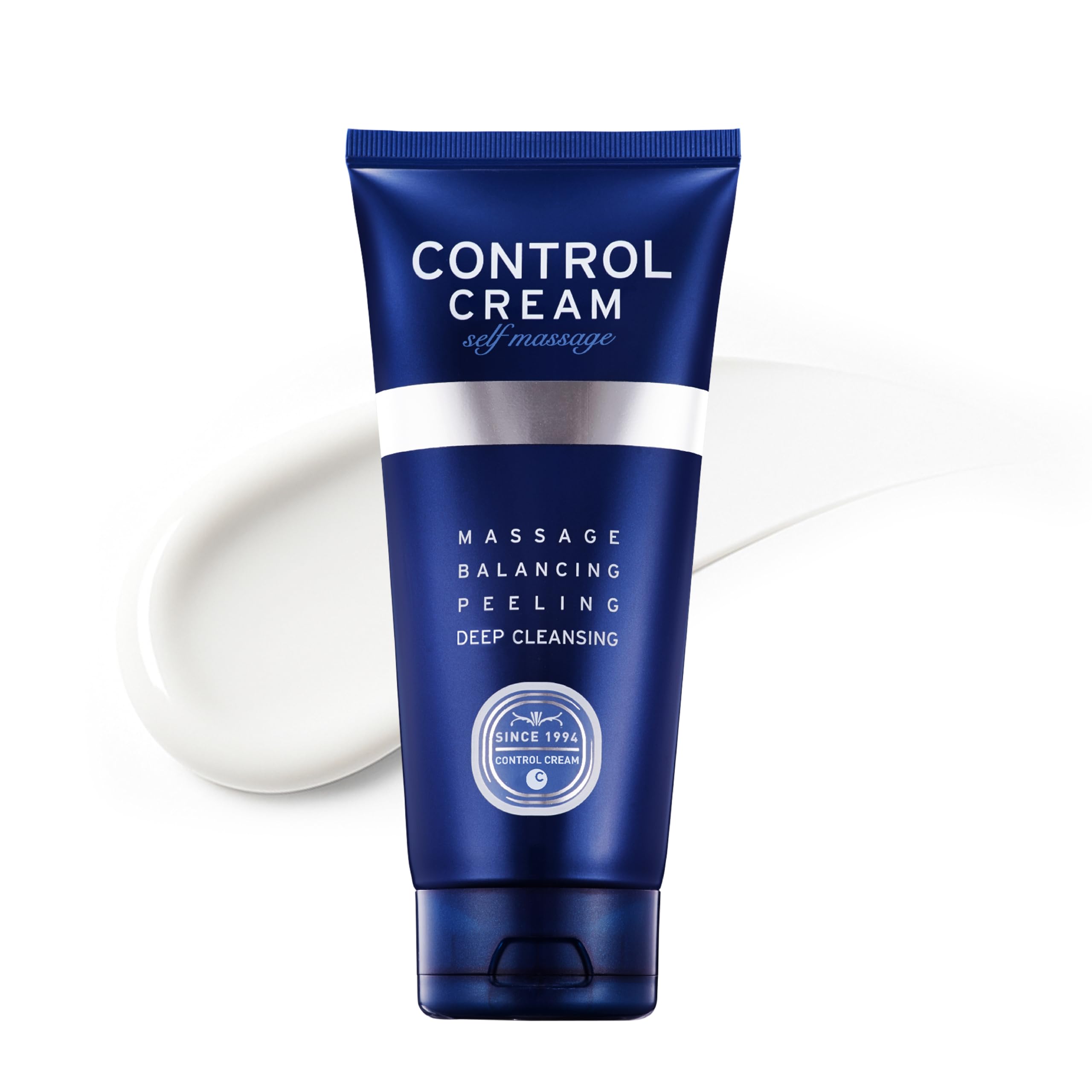 CHARMZONE Control Cream | Korean Face & Body Massage Cream for Gentle Exfoliation, Sebum & Pore Care, Deep Hydration, Smooth Radiant Skin, Professional K-Beauty Self-Massage | 5.07 oz