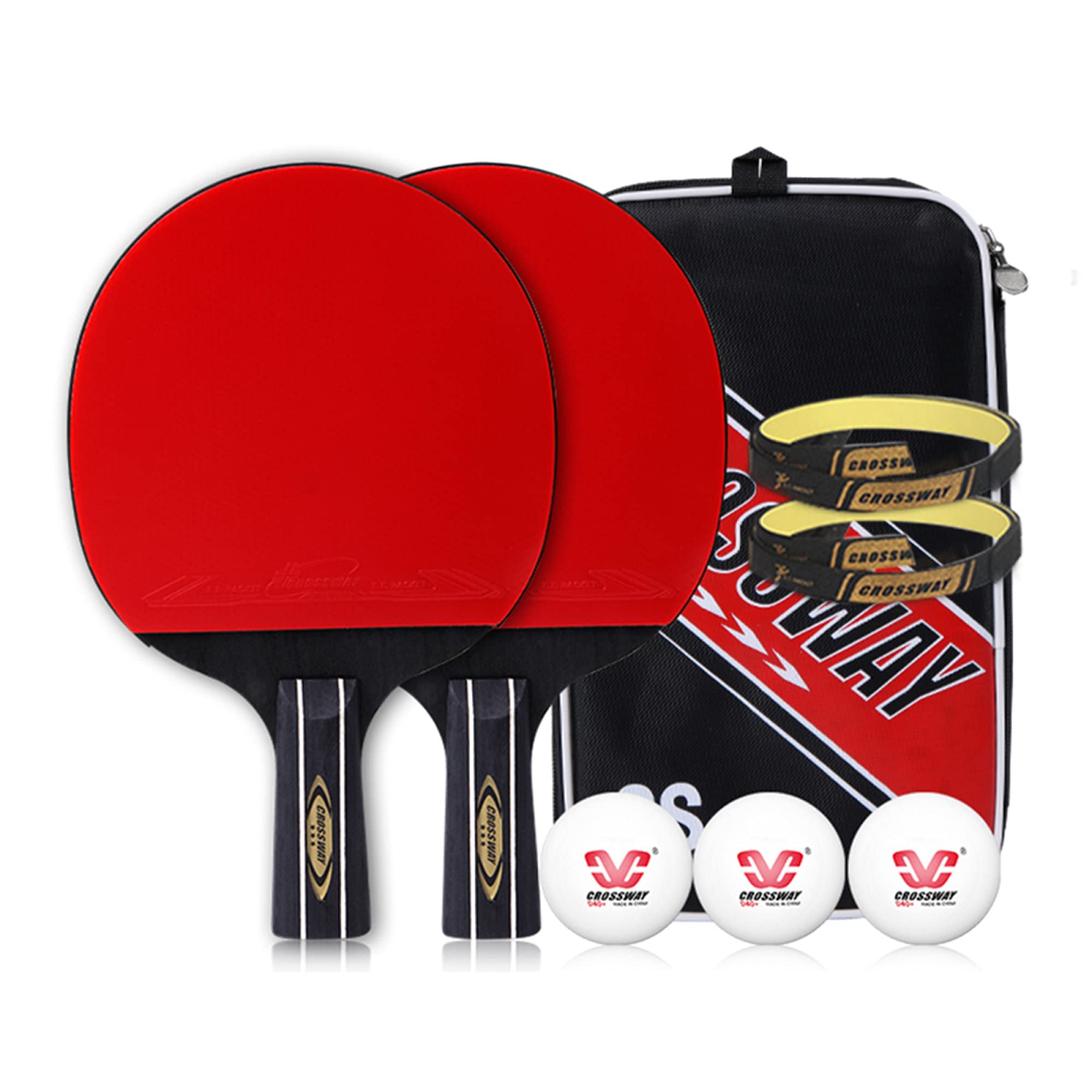 Table Tennis Bats, 3-Star Ping Pong Racket,2 Player Table Tennis Bats,Beginner Paddle Family Activity,School and Sports Club