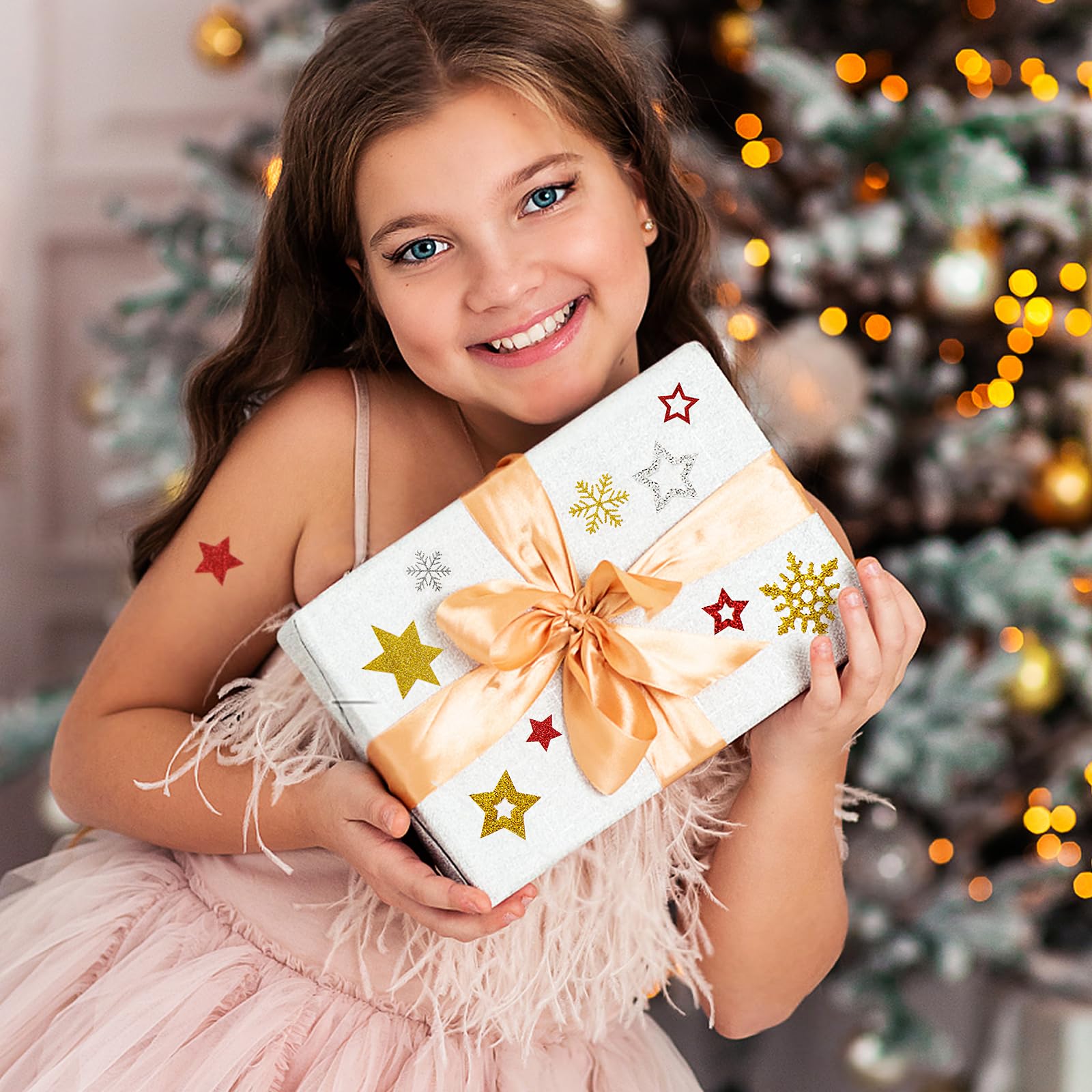 Kerststickers Kerstsfeer - 46 stuks