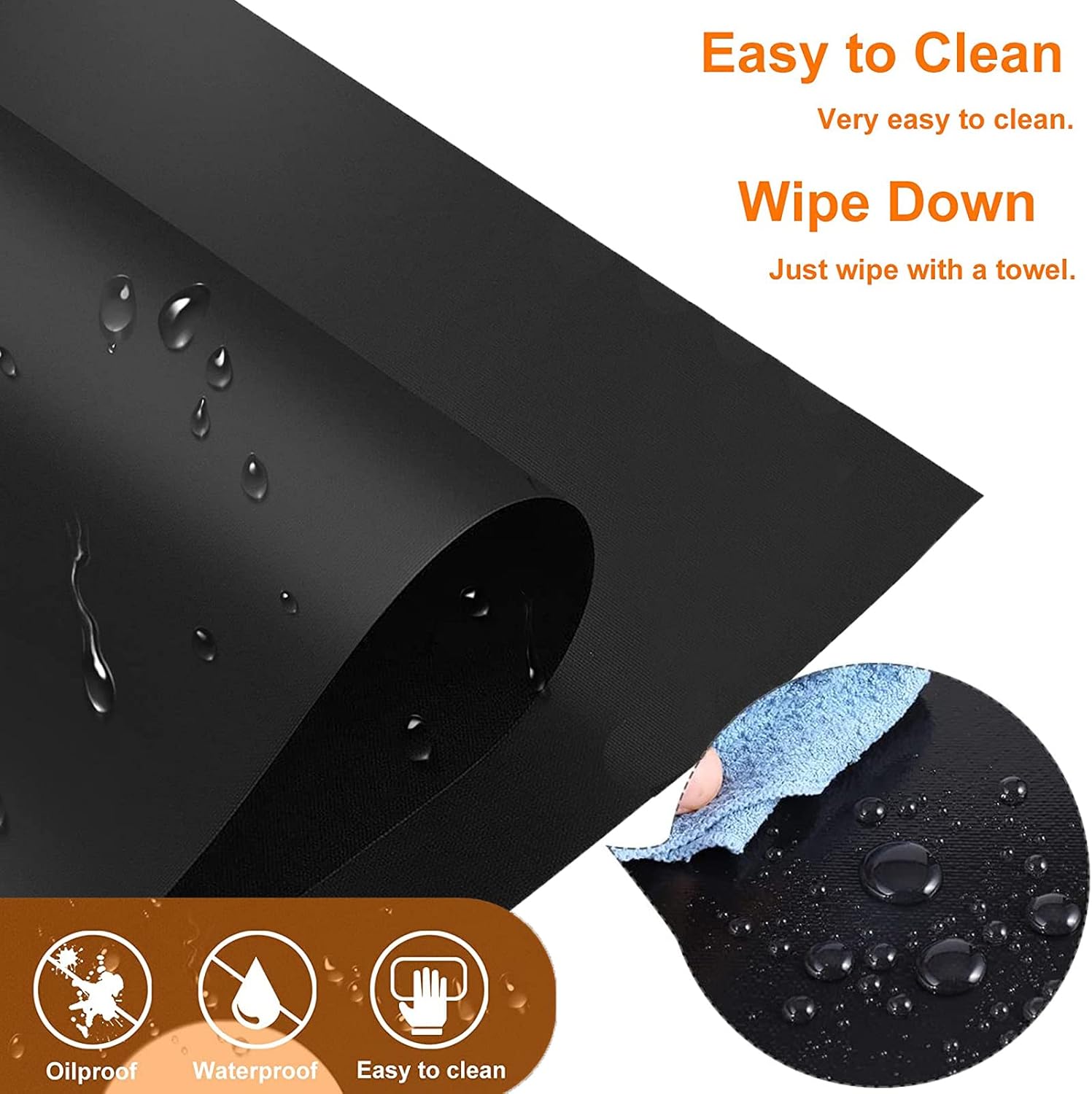 DAORDAER Silicone Stove Covers for Gas Burners, Stove Top Cover Easier to Cut Clean Reusable Stove Protector Liners Non Stick Washable Liner Gas Stove Burner Covers Fits Most Gas Range,27x16.7in : Appliances