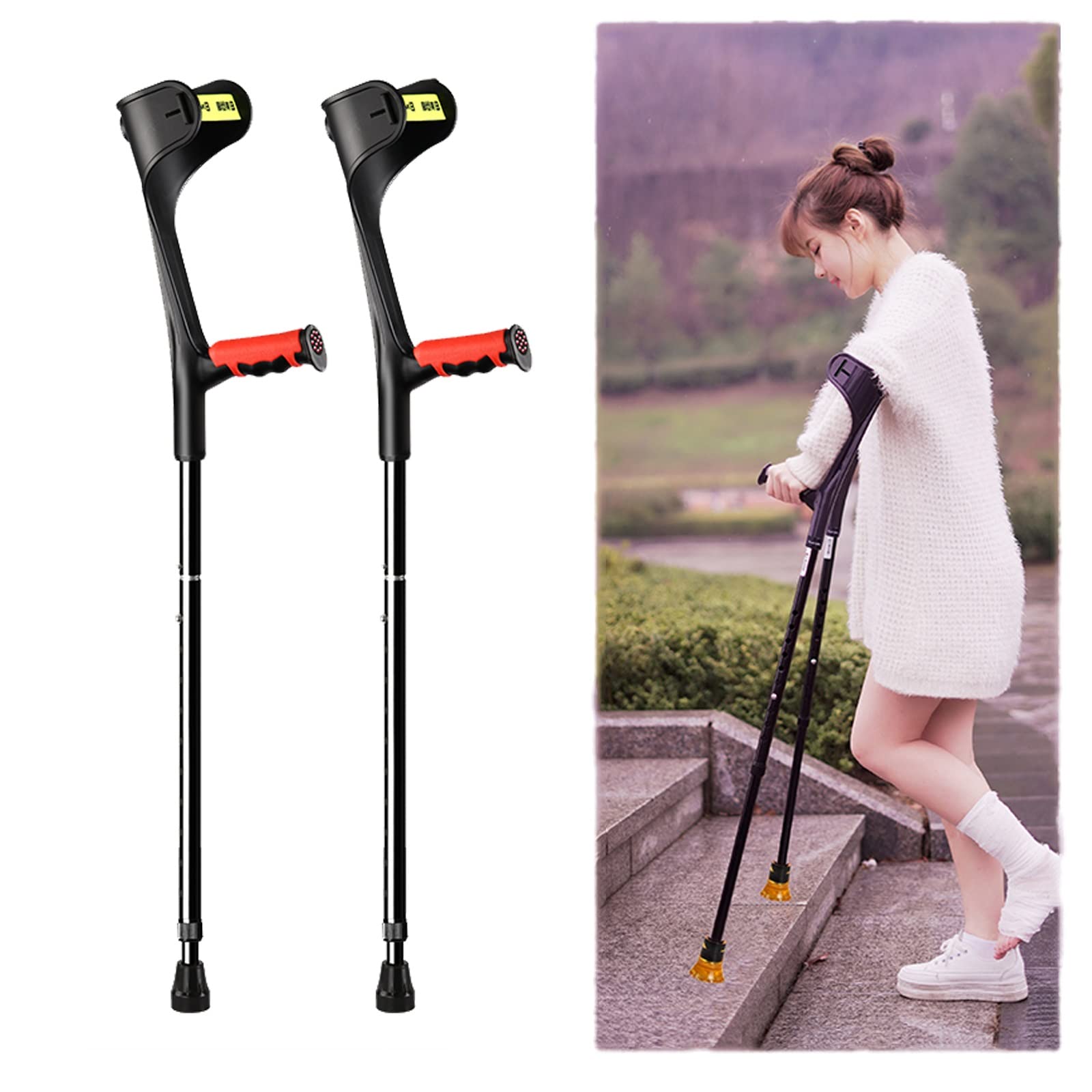 Buy Kfaifa Crutches For Adults, care Height Adjustable Crutches