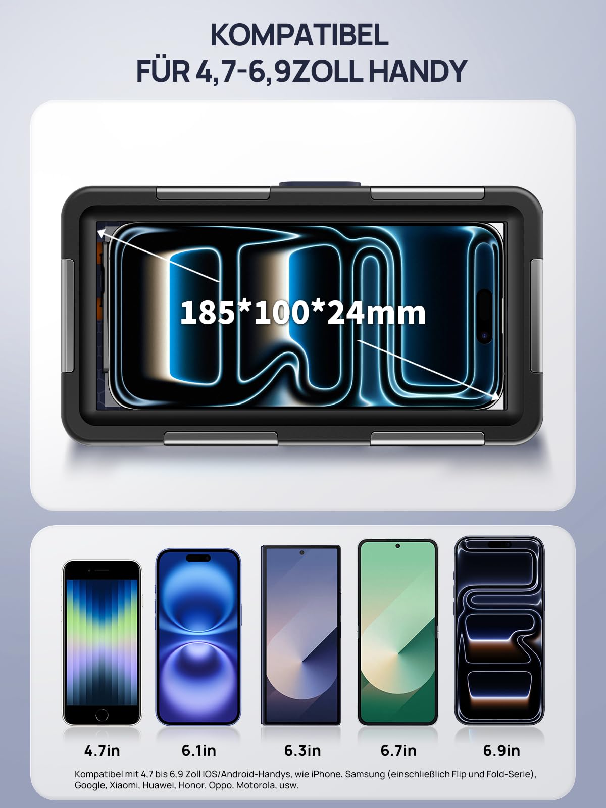 Lanhiem IPX8 15M Wasserdicht Hülle Universelle für 4.7-6.9'' Handy