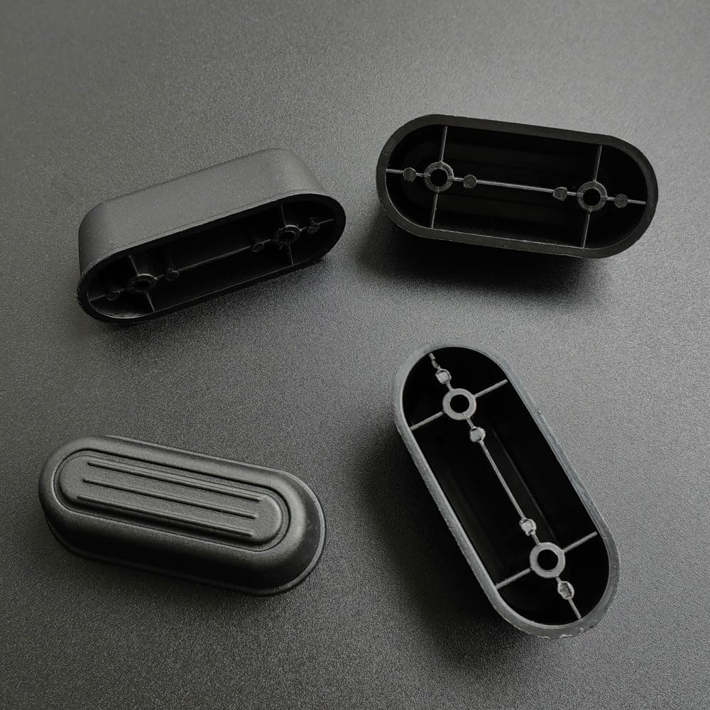 2 Pair Luggage Side Feet Suitcase Bracket Foot Replacements Luggage Legs with Screws, Anti-Slip Foot Nails, Travel Case Foot Studs, Stand Legs, DIY Project image 5