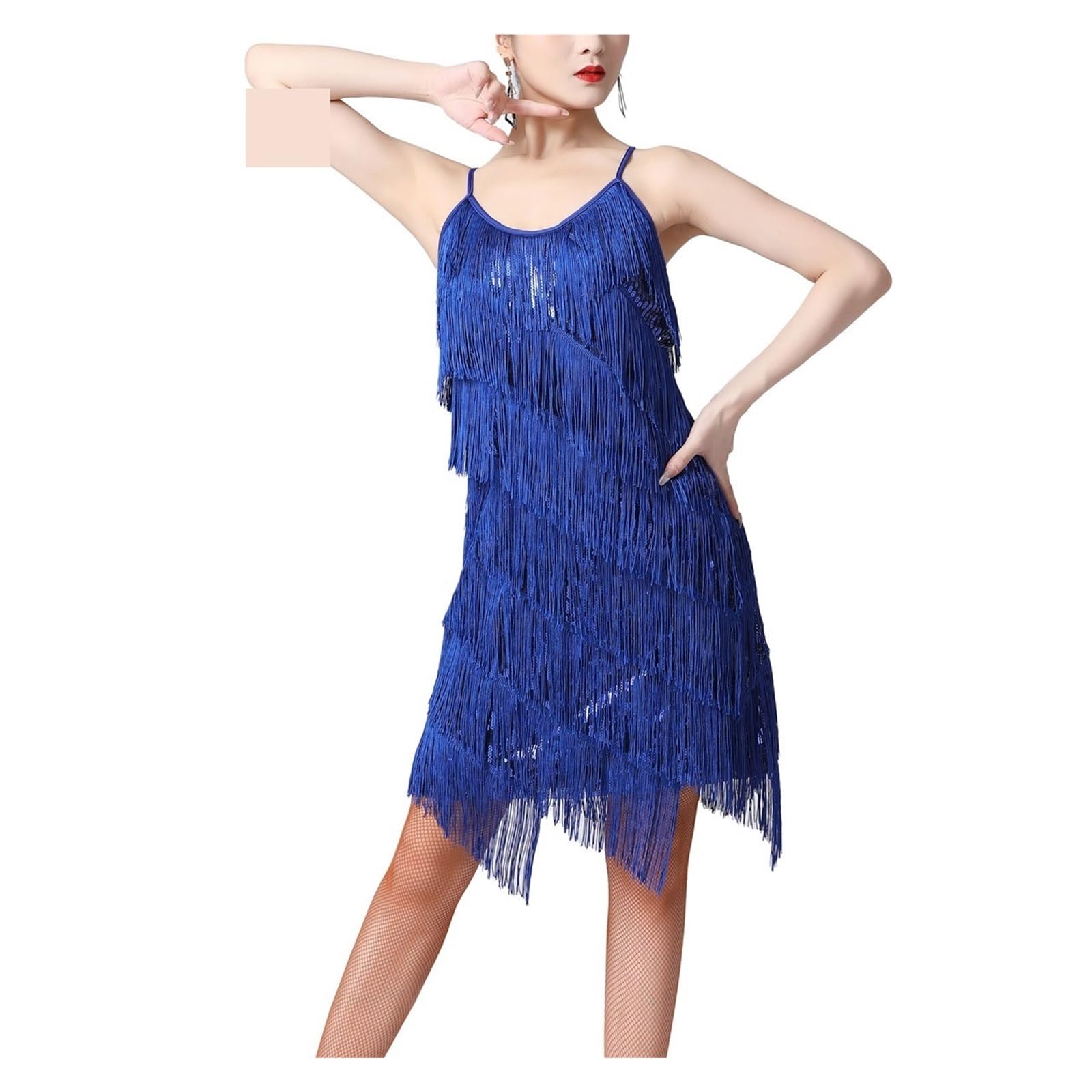 Latein Fransenkleid Damen Pailletten Fransen Flapper Lateinisches Tanzkleid Sexy 1920er Ballsaal Salsa Tango Cha Rumba Samba Kleid Tanzkleidung