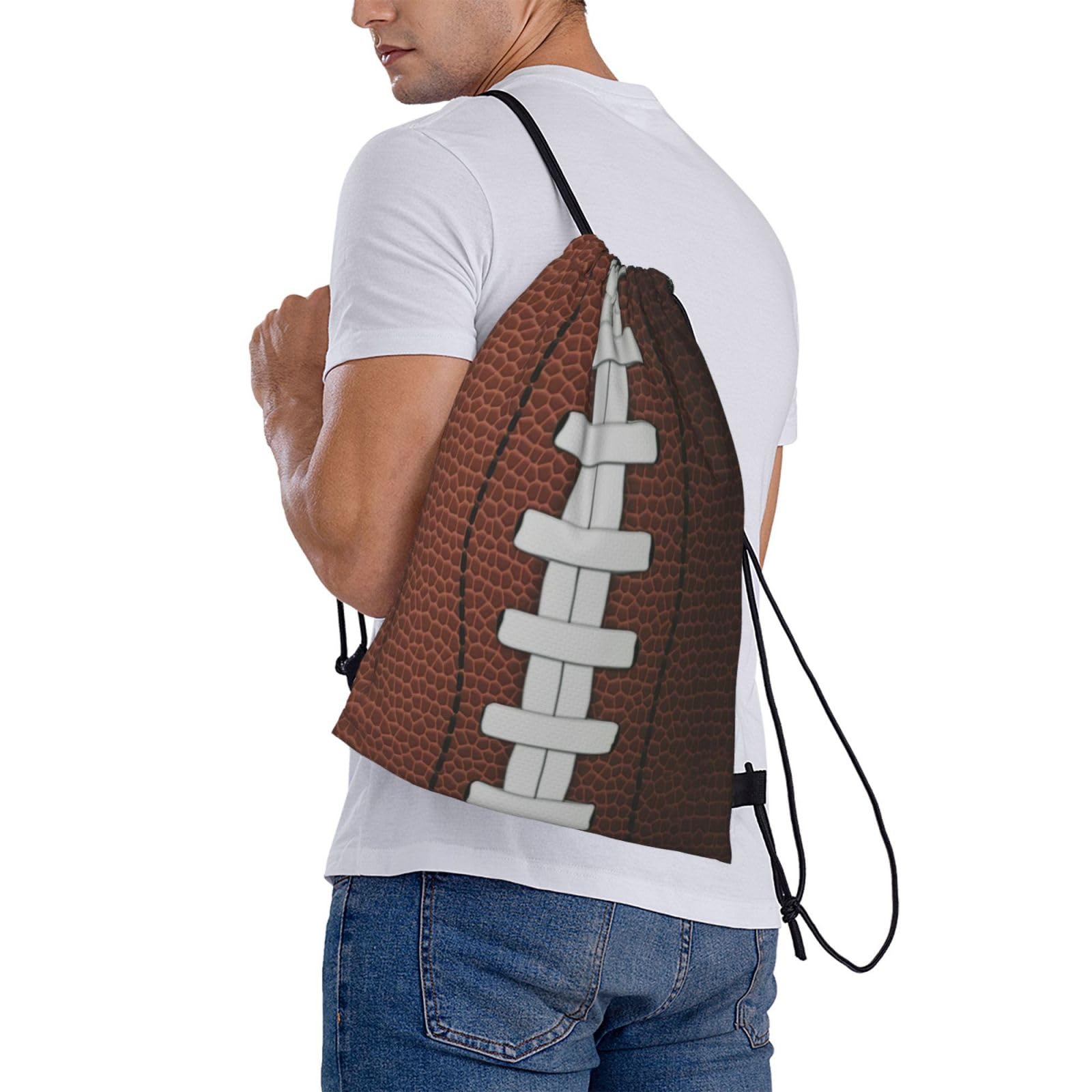 Zaino con coulisse da palestra con squalo, borsa con coulisse, regalo per spiaggia, nuoto