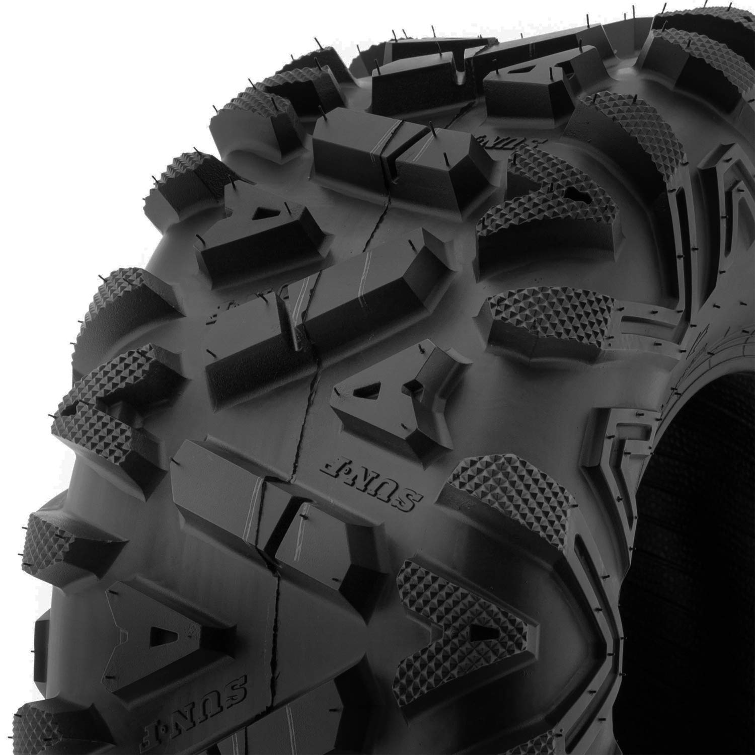 SunF A033 25x8-12 25x8x12 Quad ATV UTV Pneumatici, 6 PR, Tubeless Quad Pneumatici POWER I E4 Mark, set di 2