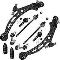 Vista 8 de Detroit Axle - Kit de suspensión delantera de 10 piezas para Chrysler 200 2007-2010 Sebring 2008-2014 Dodge Avenger 2008-2014, 2 brazos de control