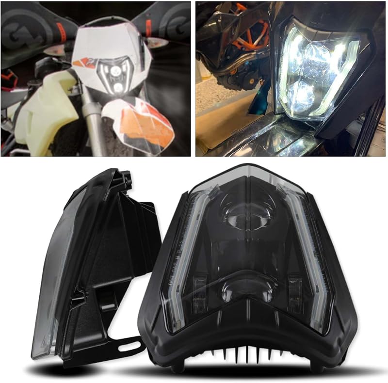 DREAMIZER Motorcycle LED Fényszóró E24 6500K Enduro ATV KTM Kompatibilis