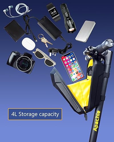 Miniatura 3 de Bolsa de almacenamiento para scooter con puerto de carga USB, bolsas de manillar de scooter eléctrico para escooter, bicicleta eléctrica, ebike,