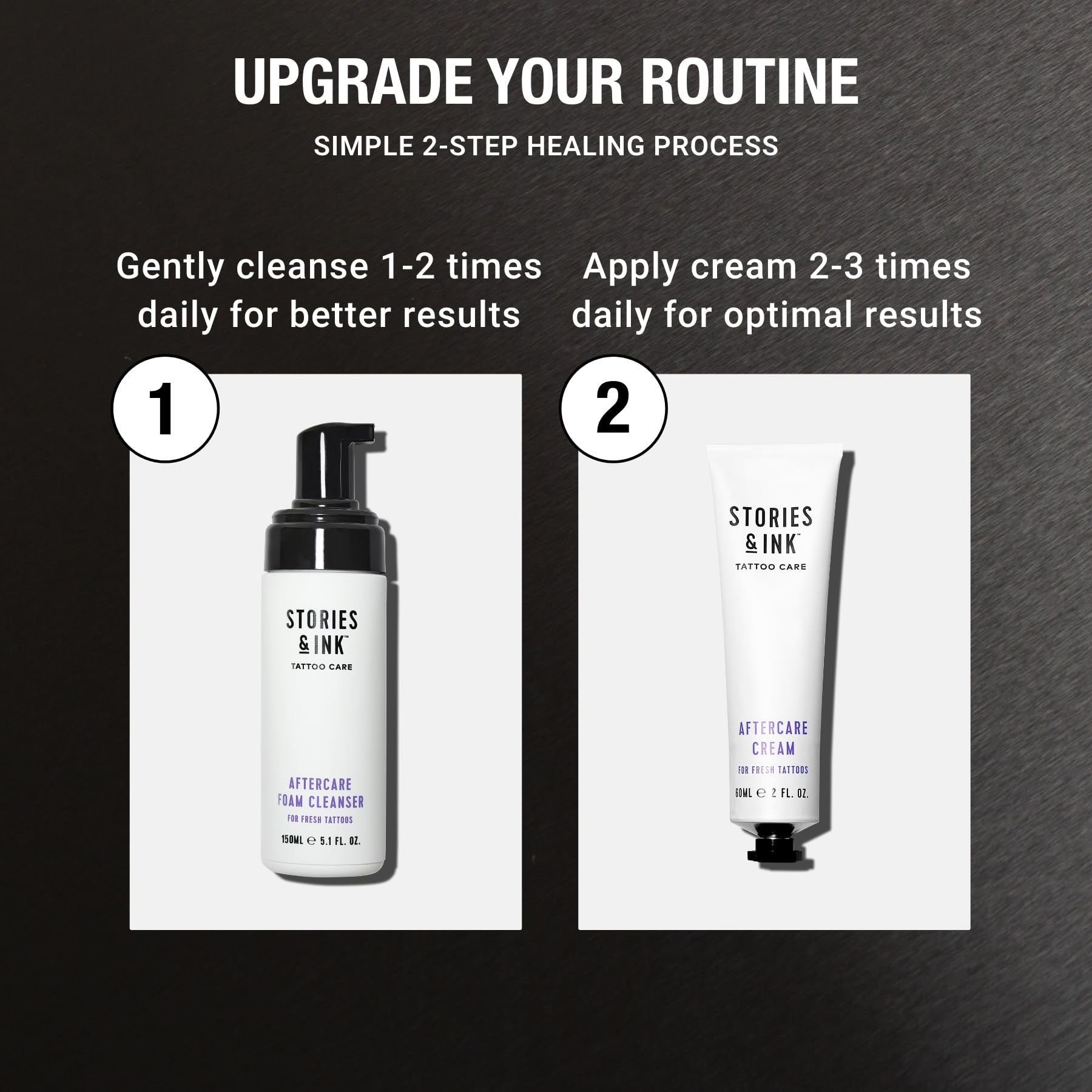 Stories & Ink Tattoo Care Aftercare Foam, Fragrance-Free Cleanser