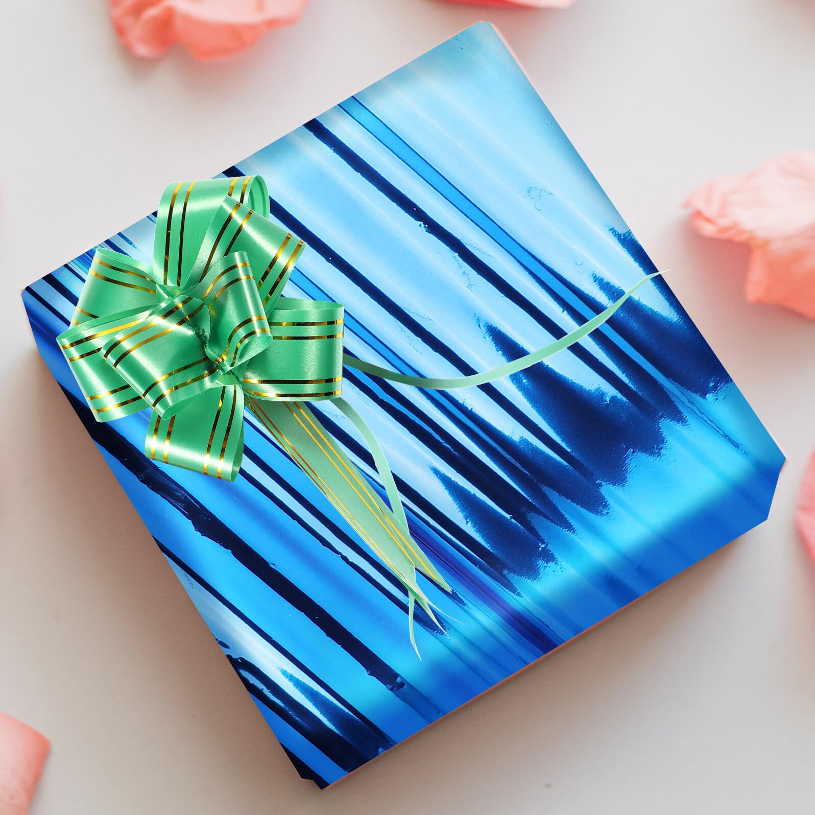 UPKOCH Geschenkpapier 70 Blatt Großpackung Buntes Bastelpapier mit Glanzfinish Strapazierfähiges Verpackungspapier für Partys Blumensträuße und Geburtstagsfeiern