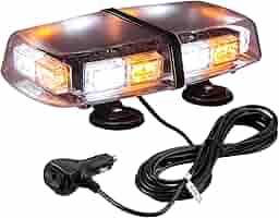 12V-24V Magnetic Car LED Spia Stroboscopica Lampada Di Emergenza Per Veicoli Arancione Blu Rosso Rotante Indicatore Di Traffico Flash - Foto 13