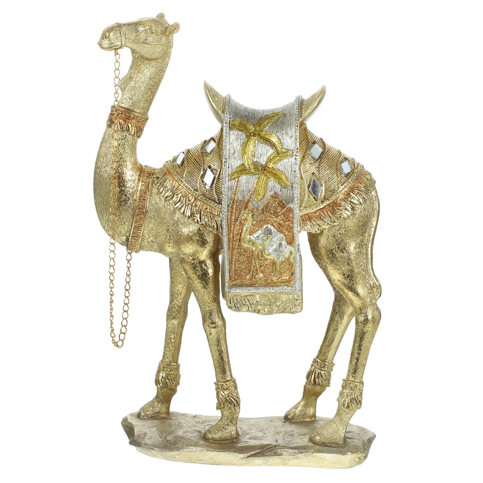 VALICLUD Figura Decorativa con Textura Excelente de Resina Dorada de Estatua y Resistencia al Desgaste en Estilo Moderno y Clásico para Adorno de Mesa y Hogar