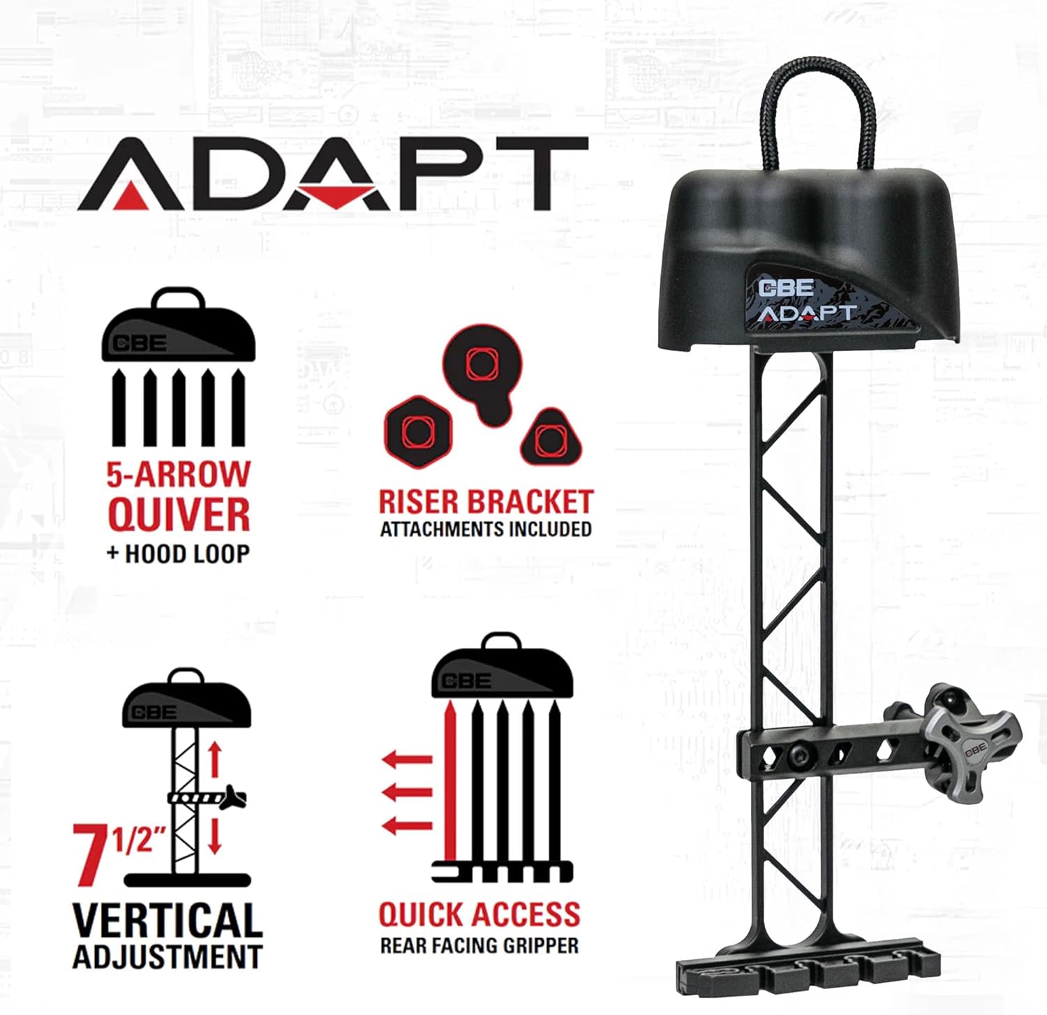 Adapt Quiver, 5-Arrow, Black