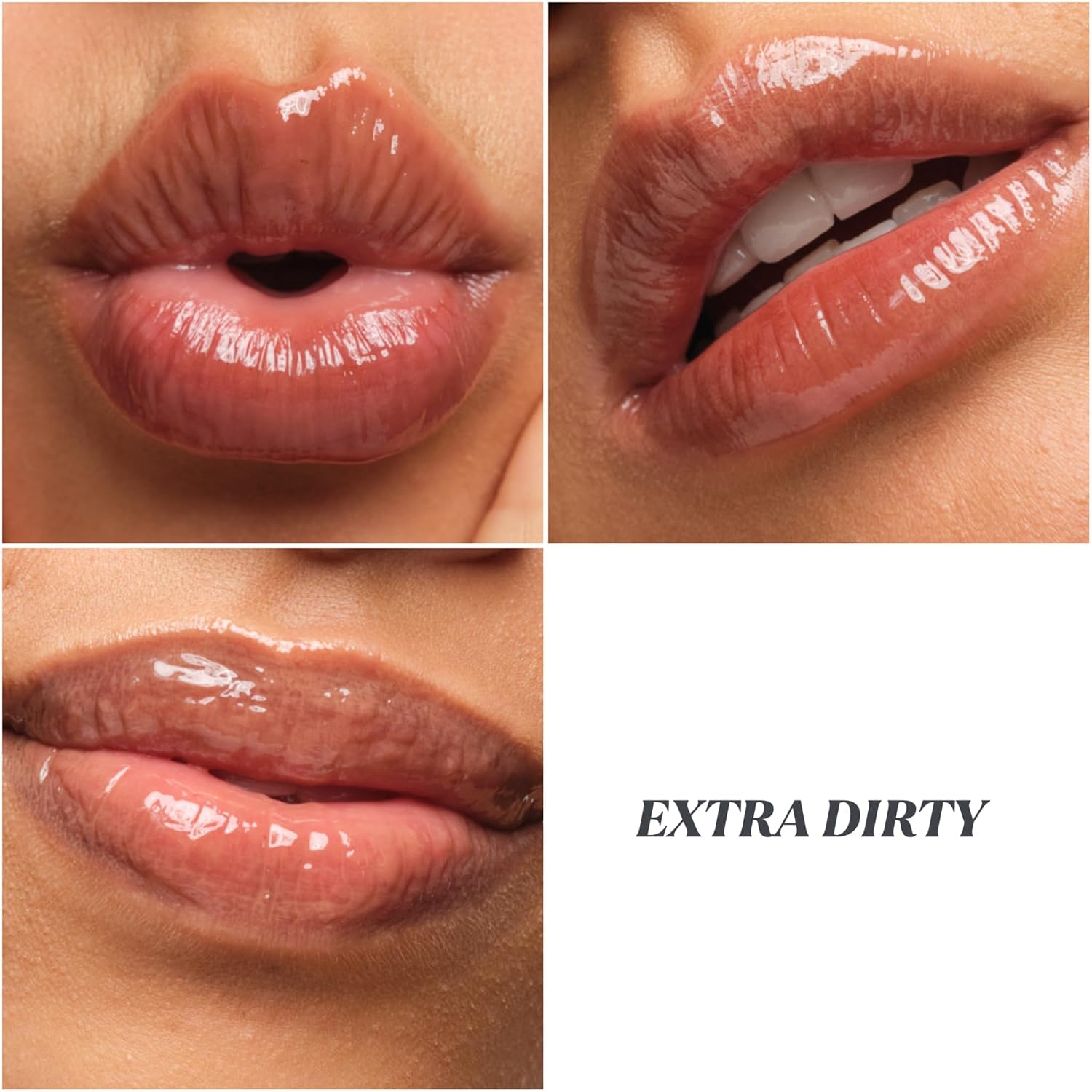 Sweet Spot Glossy Lip Stain - Lip Gloss Stain with Hyaluronic Acid & Vitamin E - Long-Lasting, Non-Sticky, Buildable Color - Extra Dirty
