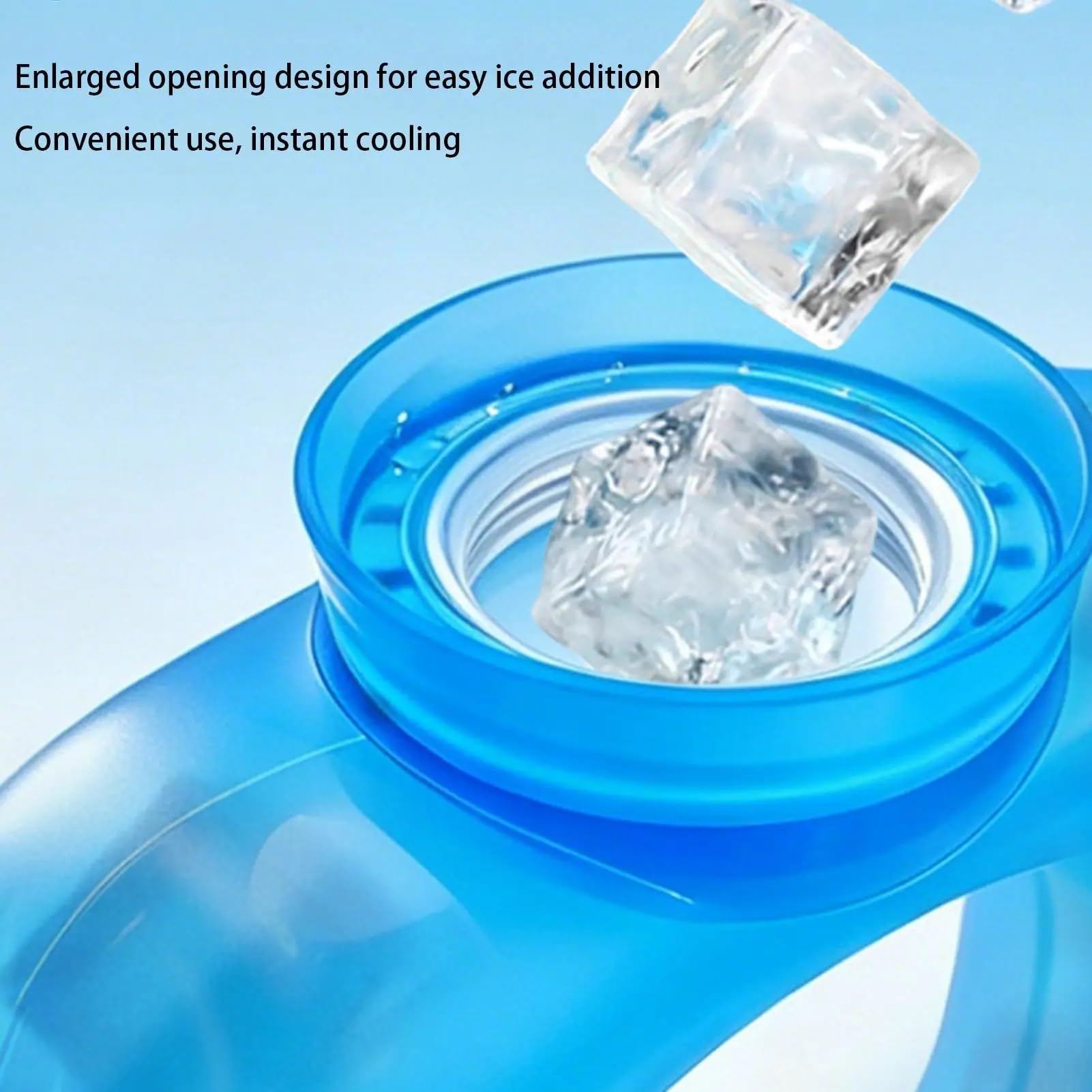 Anillo de cuello refrescante de verano: envoltura de cuello de hielo colgante portátil