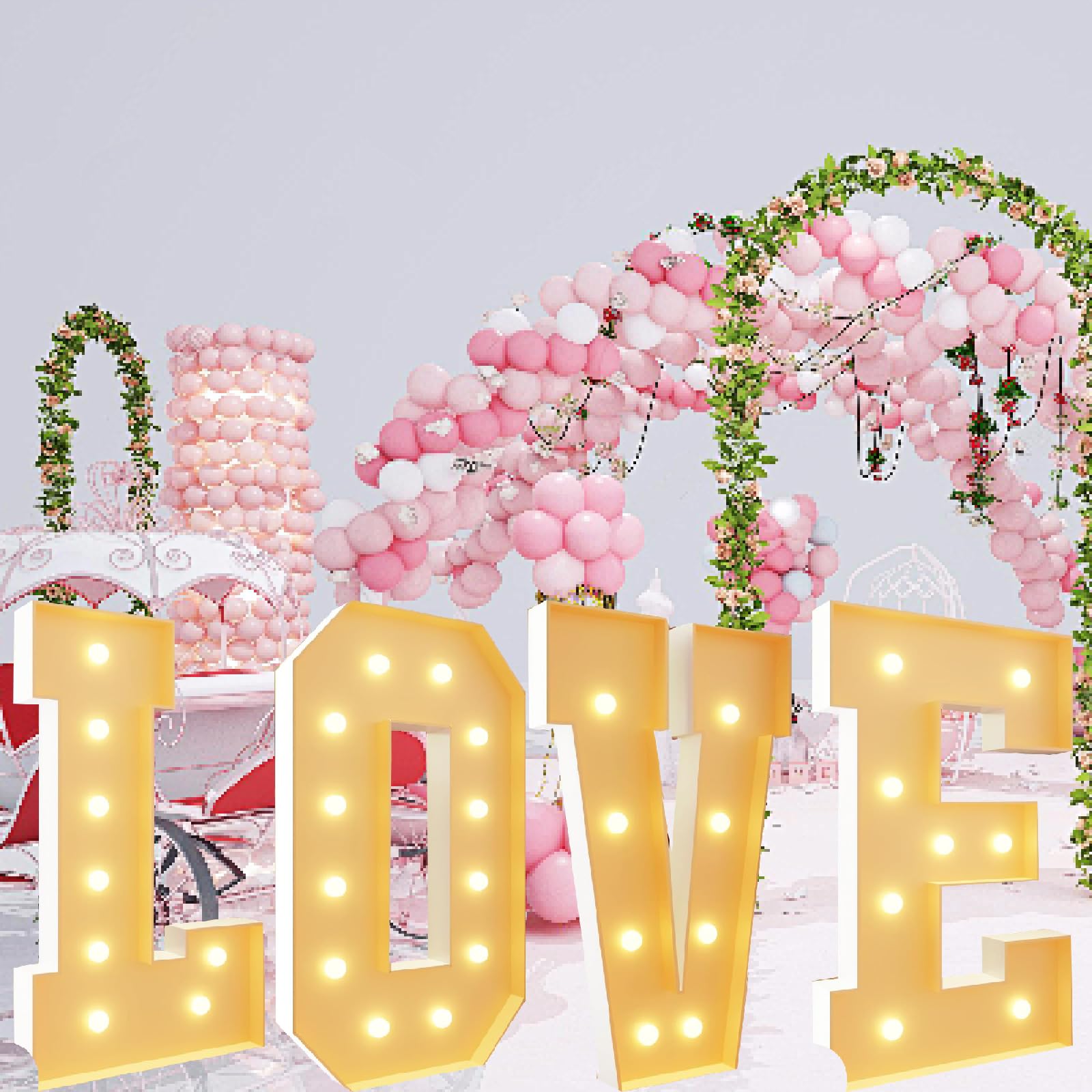 Lámpara de números de mosaico con purpurina, luces LED de marquesina, letras grandes iluminadas para niñas, regalo de baby shower, fiesta de cumpleaños, decoración de graduación
