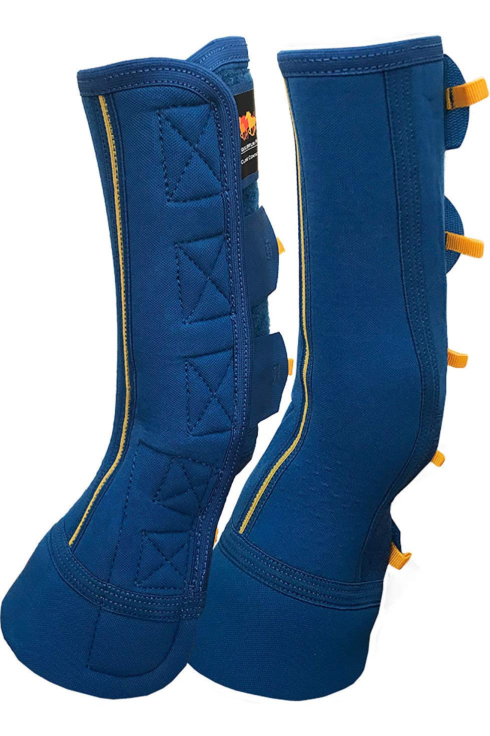 Equilibrium Equi-Chaps Close Contact Chaps EQB1200 - Navy/Yellow -