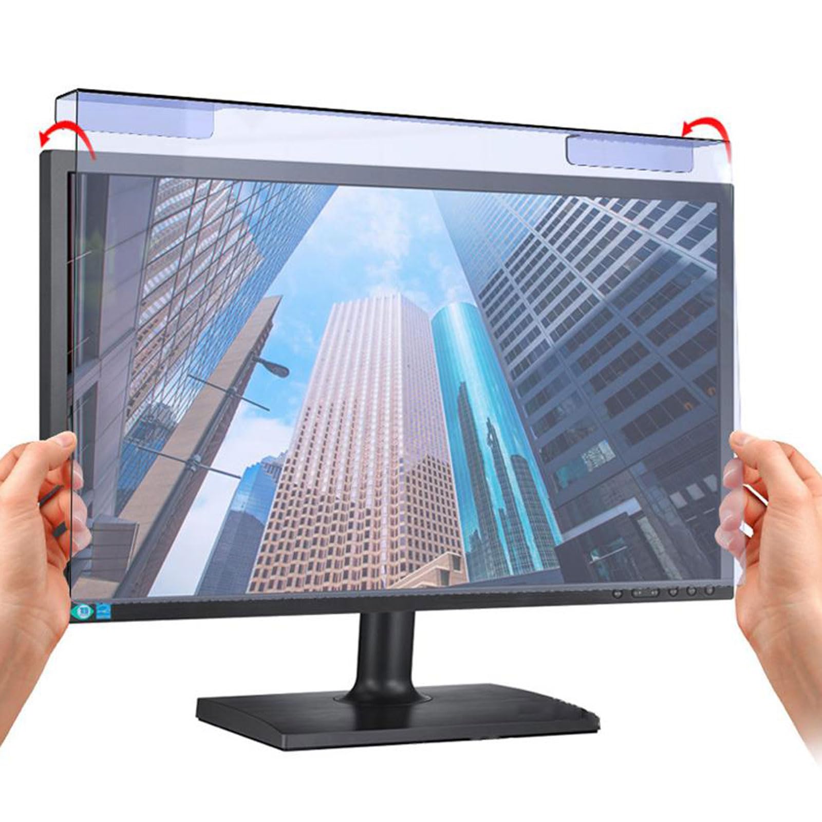 filtre ecran lumiere bleue Pour écran 12-27″,Amovible Filtre Anti-Lumière Bleu Premium,Film de protection d'écran pour ordinateur et moniteur PC,Blocage de la lumière Bleue Protecteur d'écran