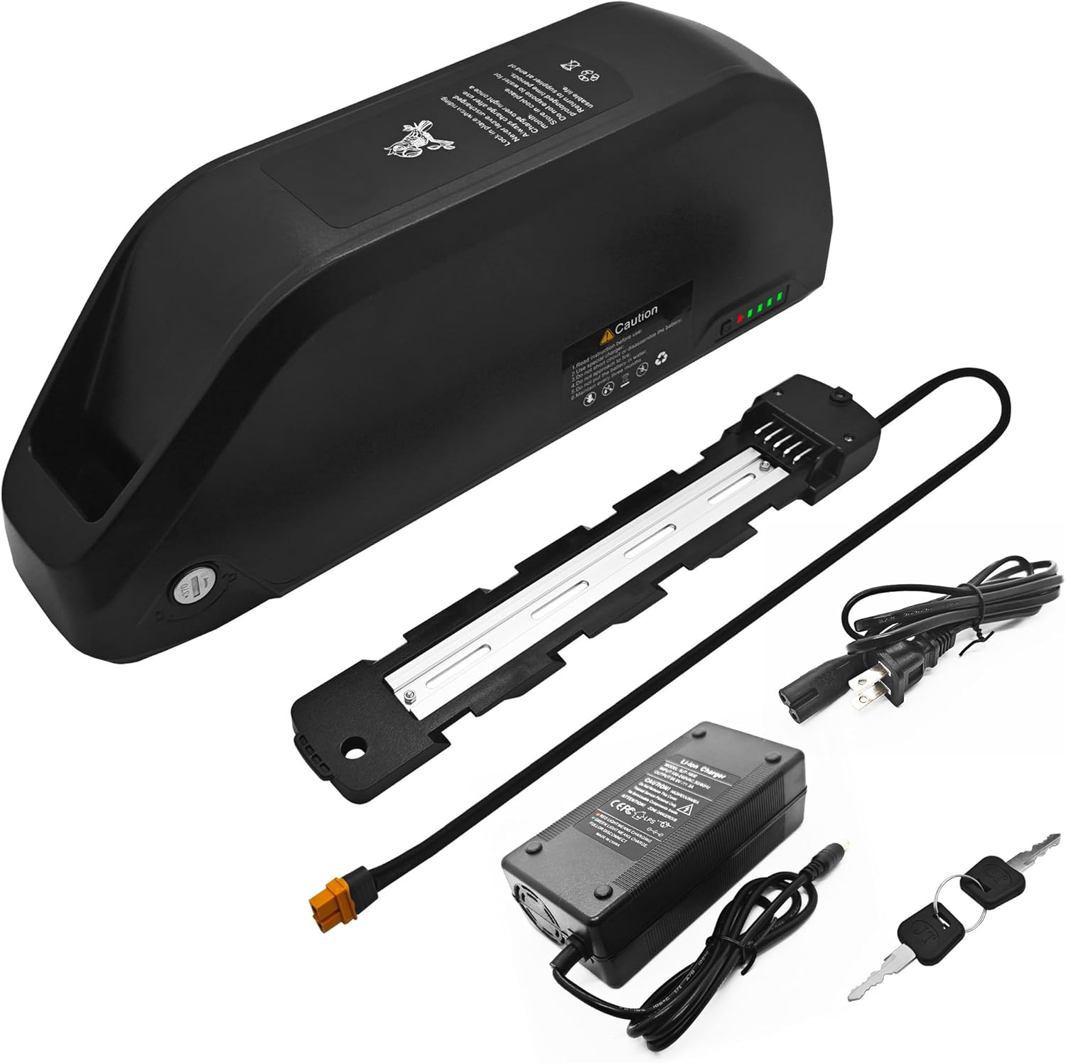 22.4AH Electric Bike Lithium Battery, Removable Ebike Battery with 3A Charger 48V Electric Bicycle Battery Pack with Waterproof Holder for 250W-2000W Motors