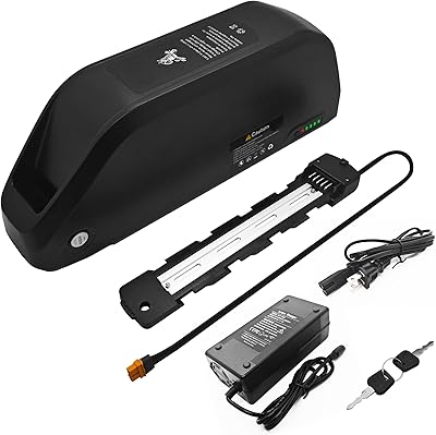 22.4AH Electric Bike Lithium Battery, Removable Ebike Battery with 3A Charger 48V Electric Bicycle Battery Pack with Waterproof Holder for 250W-2000W Motors